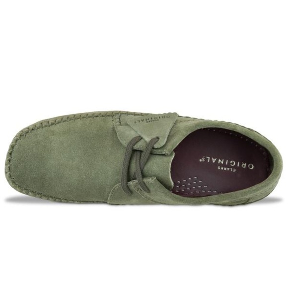 clarks olive green shoes
